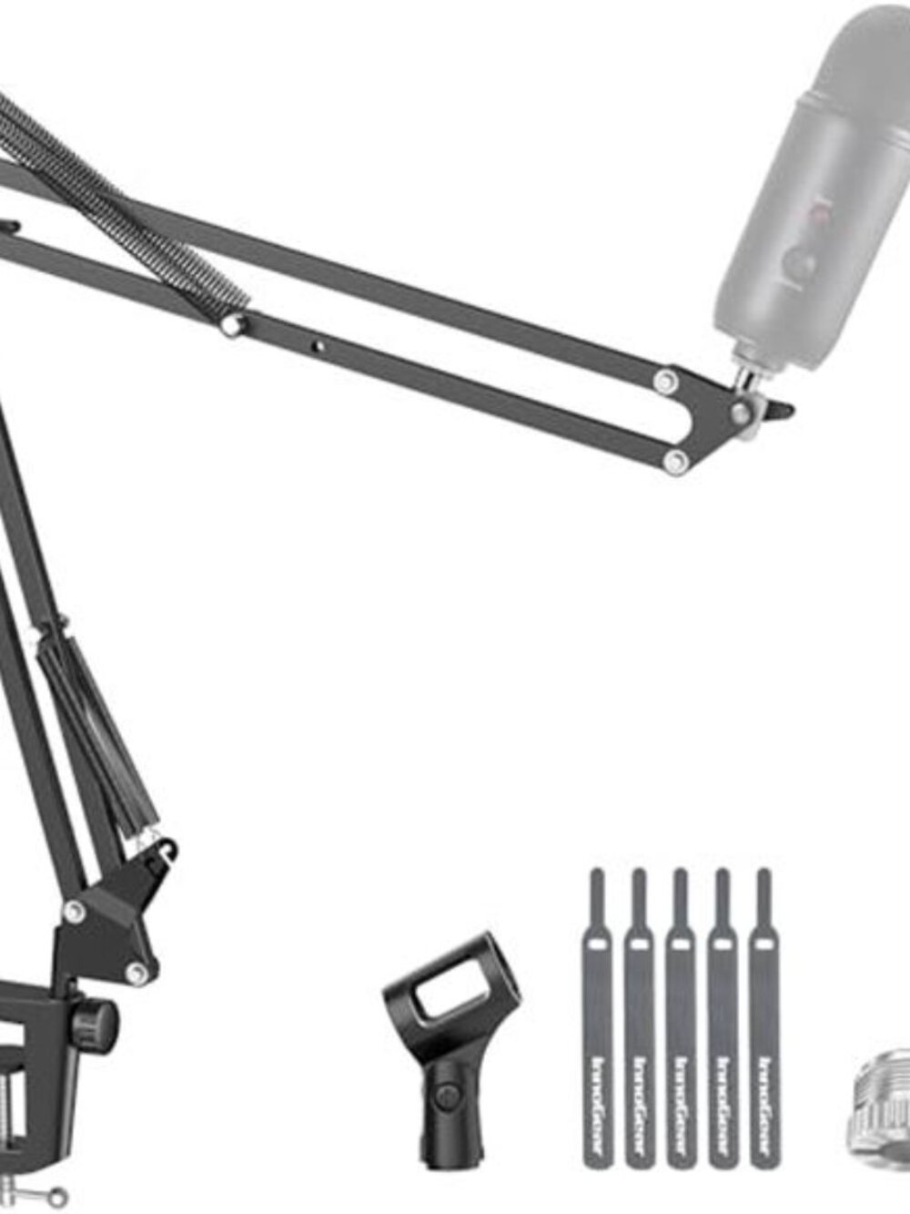 Boom Arm Microphone Mic Stand for Blue Yeti HyperX QuadCast SoloCast Snowball